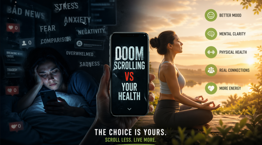 Doomscrolling vs. mental wellness Theinfluentialtoday - The Influential Today