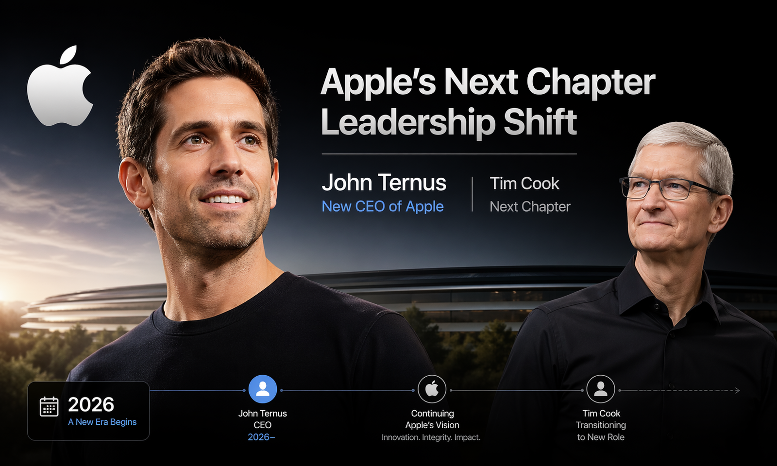 How The Hardware Chief Takes Over: John Ternus Replaces Tim Cook as Apple CEO