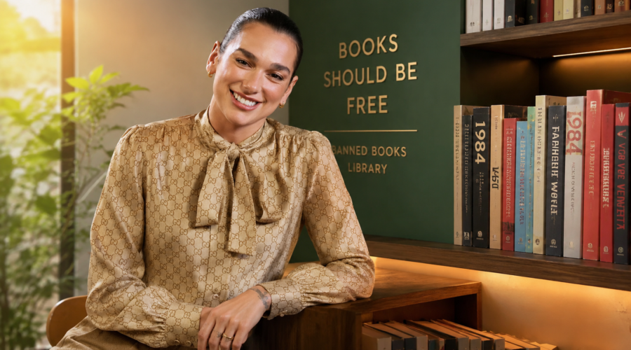 dua lipa opens library for banned and censored books in portugal